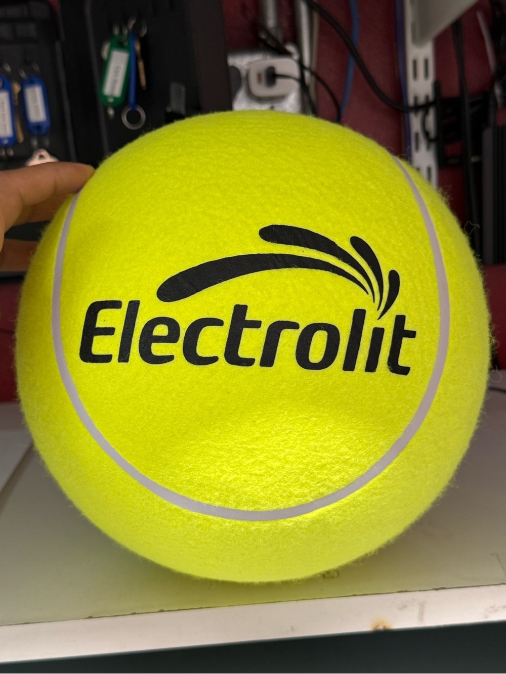 Electrolit Oversized Neon Yellow Tennis Ball
